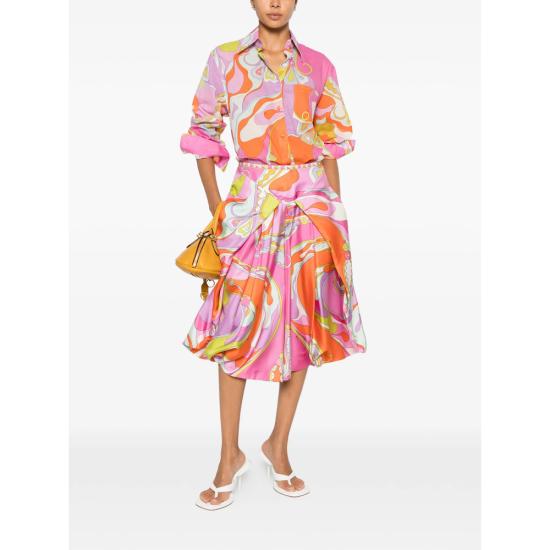 26SS 푸찌 블라우스 6HRJ11 6H734 027 PINK ORANGE - PUCCI