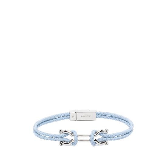 26FW 살바토레 페라가모 브레이슬릿 770422 0796086 DENIM SILVER BLUE