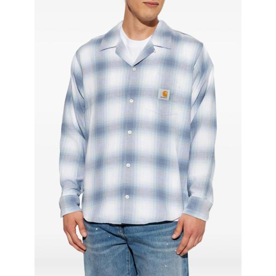 26FW 칼하트 긴팔 셔츠 I036807 3TRXX BLUE WHITE - CARHARTT