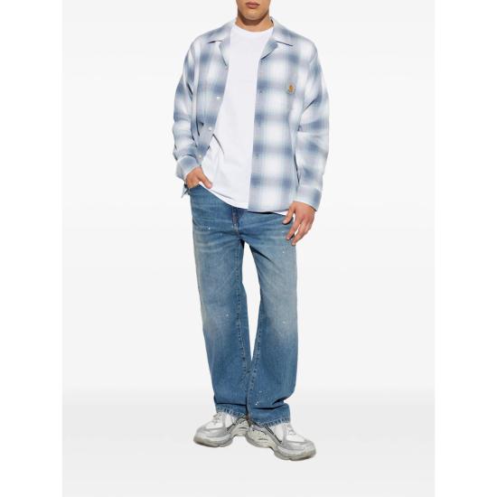 26FW 칼하트 긴팔 셔츠 I036807 3TRXX BLUE WHITE - CARHARTT