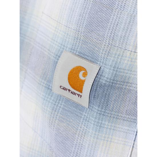 26FW 칼하트 긴팔 셔츠 I036807 3TRXX BLUE WHITE - CARHARTT