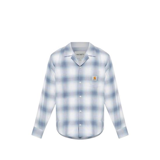 26FW 칼하트 긴팔 셔츠 I036807 3TRXX BLUE WHITE