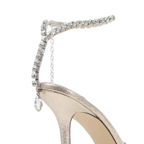 26FW 지미추 힐/펌프스 SAEDA 100 DQM PLACR GOLD - JIMMY CHOO