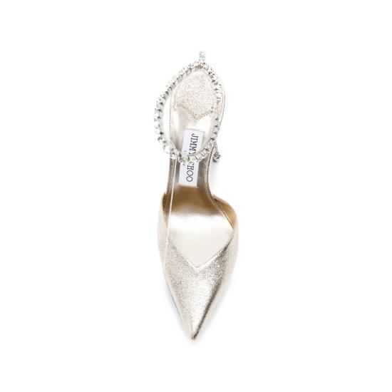 26FW 지미추 힐/펌프스 SAEDA 100 DQM PLACR GOLD - JIMMY CHOO