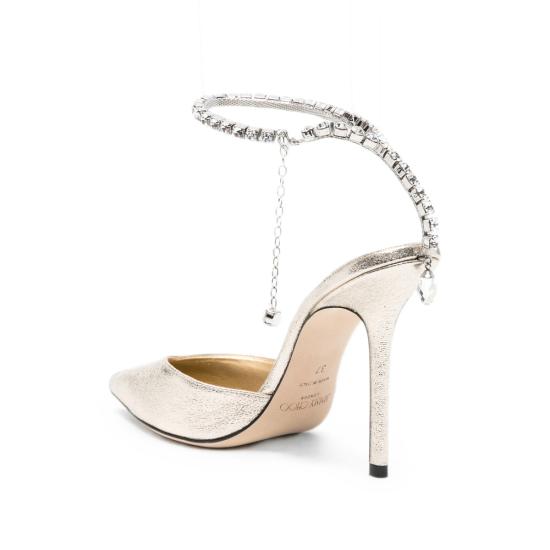 26FW 지미추 힐/펌프스 SAEDA 100 DQM PLACR GOLD - JIMMY CHOO