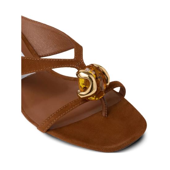 26FW 지미추 뮬/슬리퍼 EMERI STONE 35 BSB TANAM BROWN - JIMMY CHOO