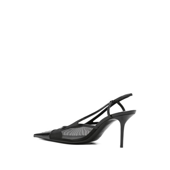 26SS 생로랑 르네 슬링백 펌프스 869662 AAGMC 1000 BLACK - SAINT LAURENT