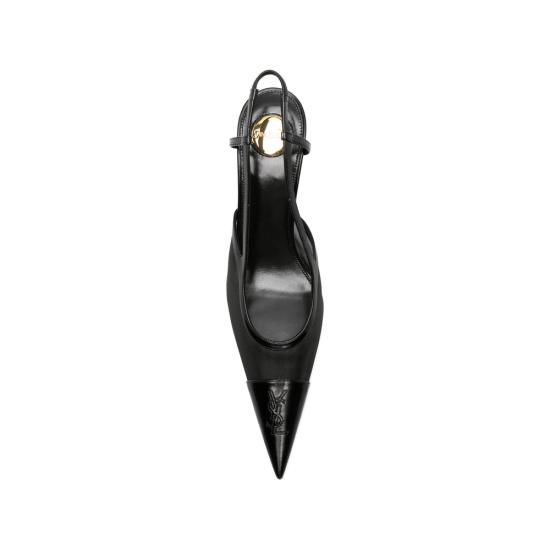 26SS 생로랑 르네 슬링백 펌프스 869662 AAGMC 1000 BLACK - SAINT LAURENT
