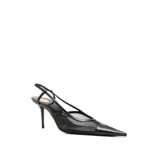 26SS 생로랑 르네 슬링백 펌프스 869662 AAGMC 1000 BLACK - SAINT LAURENT
