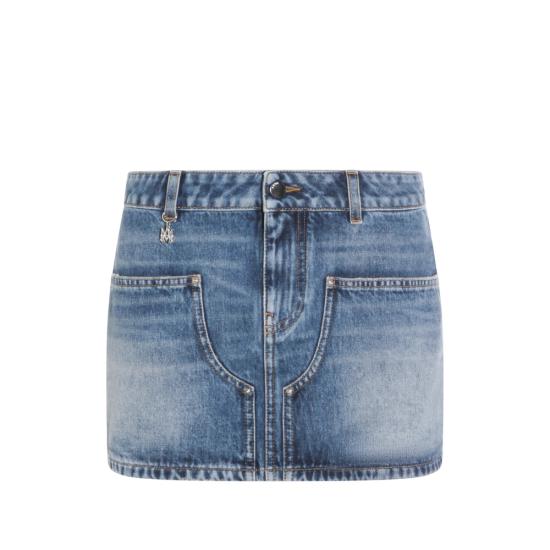 26SS 아미리 데님 스커트 AWBMSK1018 ANIND BLUE