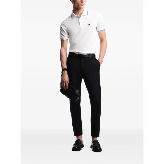 26FW 엠포리오 아르마니 폴로 티셔츠 AF23090 EM004606 U0003 WHITE - EMPORIO ARMANI