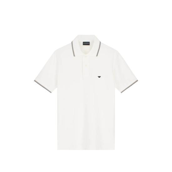 26FW 엠포리오 아르마니 폴로 티셔츠 AF23090 EM004606 U0003 WHITE