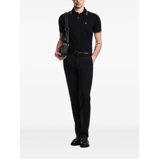 26FW 엠포리오 아르마니 폴로 티셔츠 AF23090 EM004606 UC001 BLACK - EMPORIO ARMANI