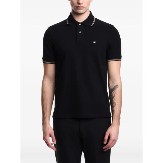 26FW 엠포리오 아르마니 폴로 티셔츠 AF23090 EM004606 UC001 BLACK - EMPORIO ARMANI