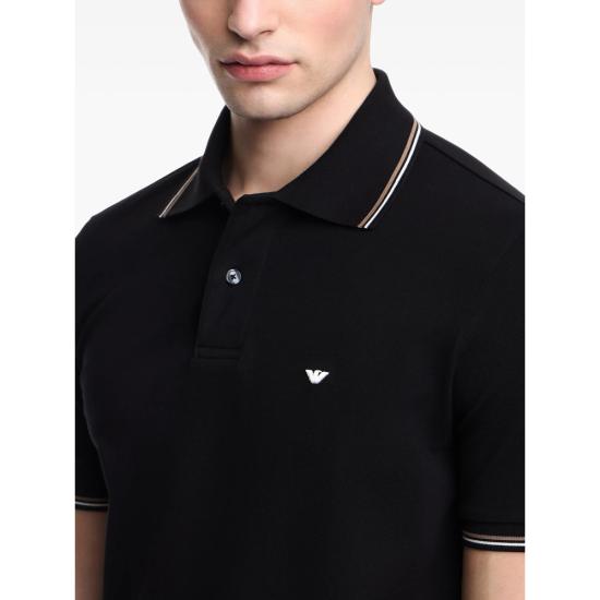 26FW 엠포리오 아르마니 폴로 티셔츠 AF23090 EM004606 UC001 BLACK - EMPORIO ARMANI