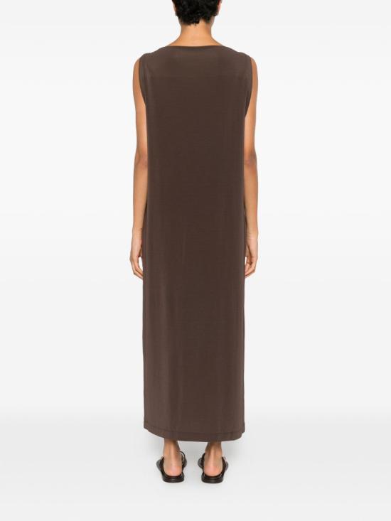 26SS 이세이 미야케 롱 원피스 IM66JH720 45 BROWN - ISSEY MIYAKE