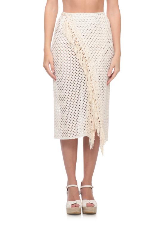 26SS 미스비키니 미디 스커트 V6053D SELENEREBI Avorio - MISSBIKINI