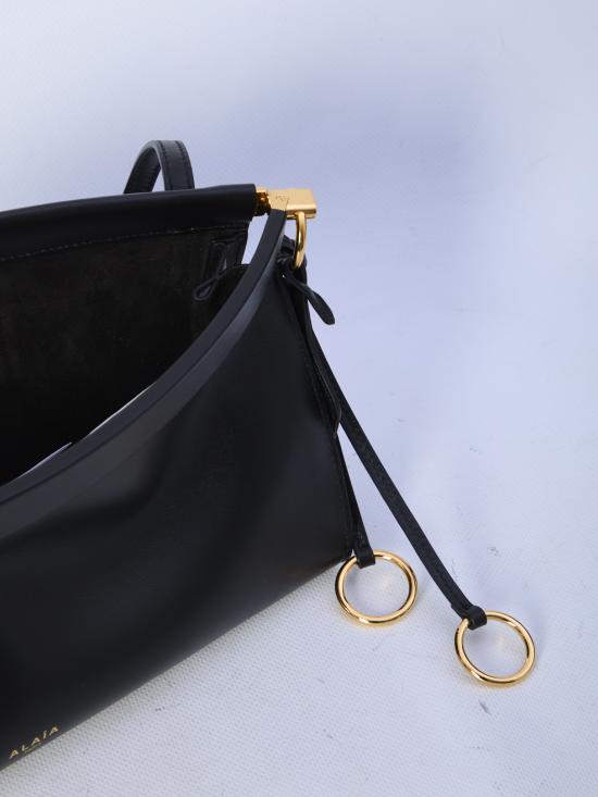 26FW 알라이아 르 클릭 이스트 웨스트 미디엄 백 AA1S01430CA332 BLACK - ALAIA