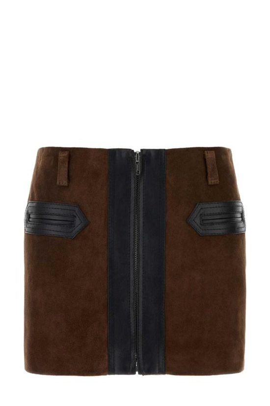 26FW 마르니 숏 스커트 GOMX0848QUULV894 00M72 Brown