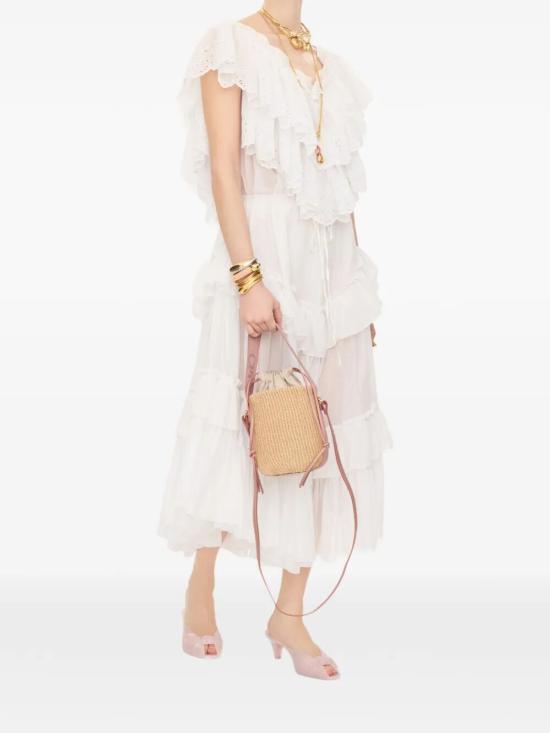 26FW 끌로에 우디 스몰 바스켓백 CHC23AS381L18 099 26S NOUGAT - CHLOE