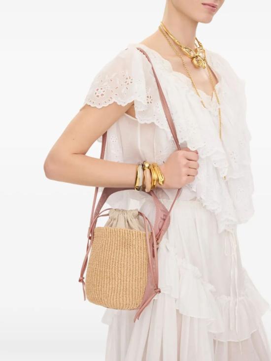 26FW 끌로에 우디 스몰 바스켓백 CHC23AS381L18 099 26S NOUGAT - CHLOE