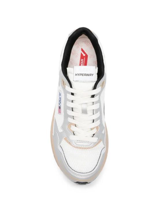 26FW 오트리 하이퍼웨이 스니커즈 HYLM MV13 MESH MIRROR SILVER CREAM - AUTRY