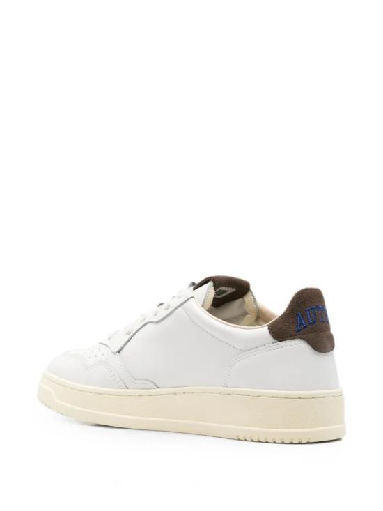 26FW 오트리 메달리스트 로우 스니커즈 AULM HJ03 LEAT SUEDE COLLEGE WHITE CHOCOCHIP - AUTRY