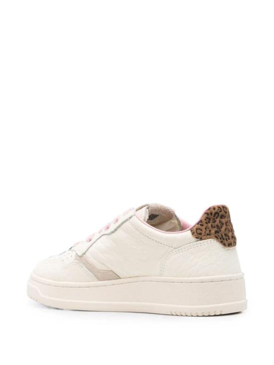 26FW 오트리 메달리스트 로우 레더 스니커즈 AULW NZ01 ELE SUEDE WHITE LEOPRINT - AUTRY