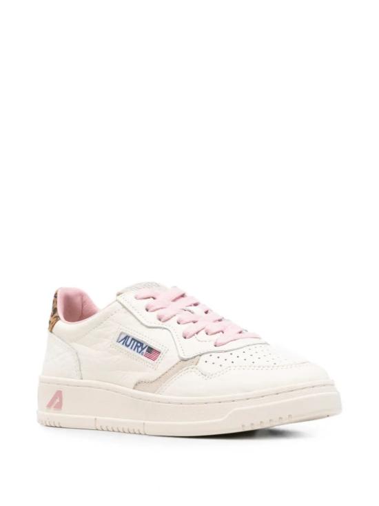 26FW 오트리 메달리스트 로우 레더 스니커즈 AULW NZ01 ELE SUEDE WHITE LEOPRINT - AUTRY