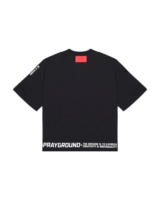 26SS 스프레이그라운드 반팔 티셔츠 SP876BLK BLACK - SPRAYGROUND