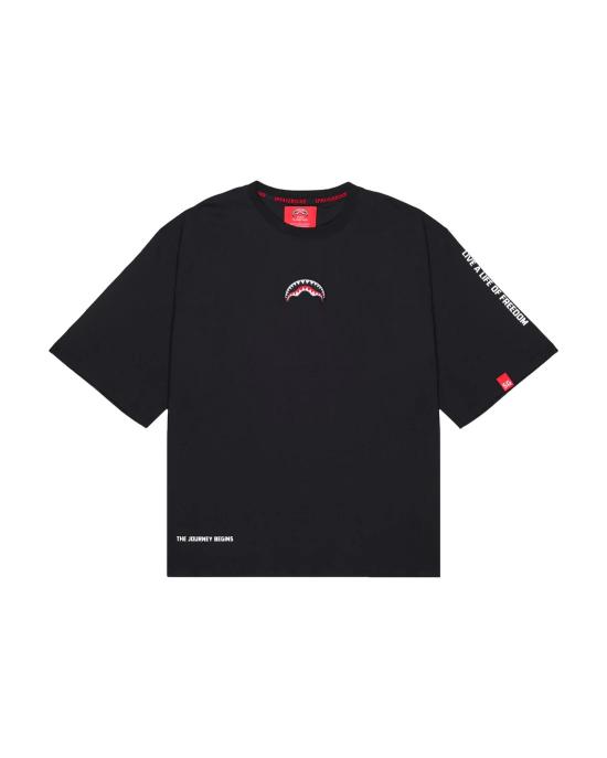 26SS 스프레이그라운드 반팔 티셔츠 SP876BLK BLACK