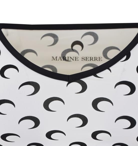 26SS 마린세르 문 프린트 저지 스트랩 탑 WTO508A CJER0001WH00 White - MARINE SERRE