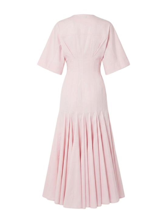 26SS 자크뮈스 고데트 셔츠 드레스 DRW00745AW00648410 Pink - JACQUEMUS