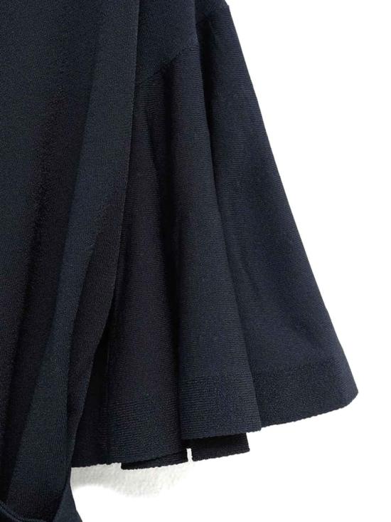 26SS 자크뮈스 페이장 니트 러플 랩 탑 CDW00822AK00303390 Blue - JACQUEMUS