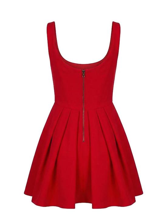 26SS 앨리스 앤 올리비아 숏 원피스 CC603A79556B622 Red - ALICE & OLIVIA