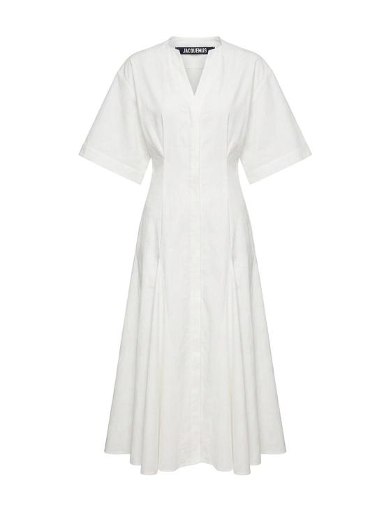 26SS 자크뮈스 고데트 셔츠 드레스 DRW00745AW00648100 White