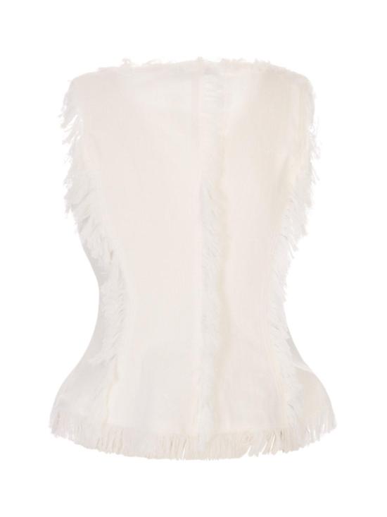 26SS 엠에스지엠 민소매 티셔츠 4042MDT0926730802 White - MSGM