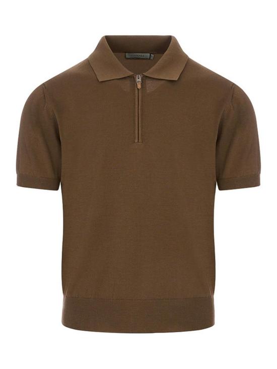 26SS 카날리 폴로 티셔츠 C0454MK02459734 Brown