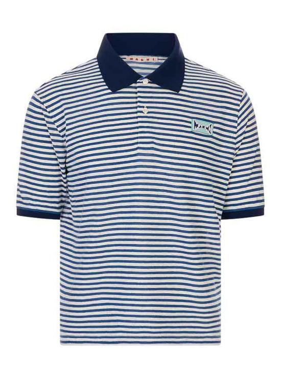 26SS 마르니 폴로 티셔츠 POMU0052LXUTL015STB56 Blue
