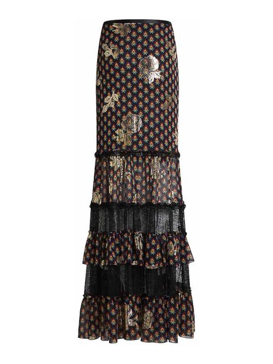 26SS 에트로 롱 스커트 WRFA019399SAA84X0811 Brown - ETRO