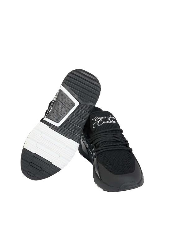 25FW 베르사체 Dynamic 다이나믹 로고 스니커즈 79VA3SA8ZSC96899 Black - VERSACE