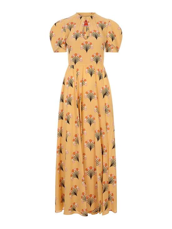 26SS 라 더블제이 롱 원피스 DRE1032CRE001FLO05YE02 Orange