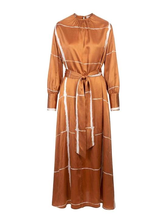 26SS 키톤 롱 원피스 D61304K0873G07 Brown