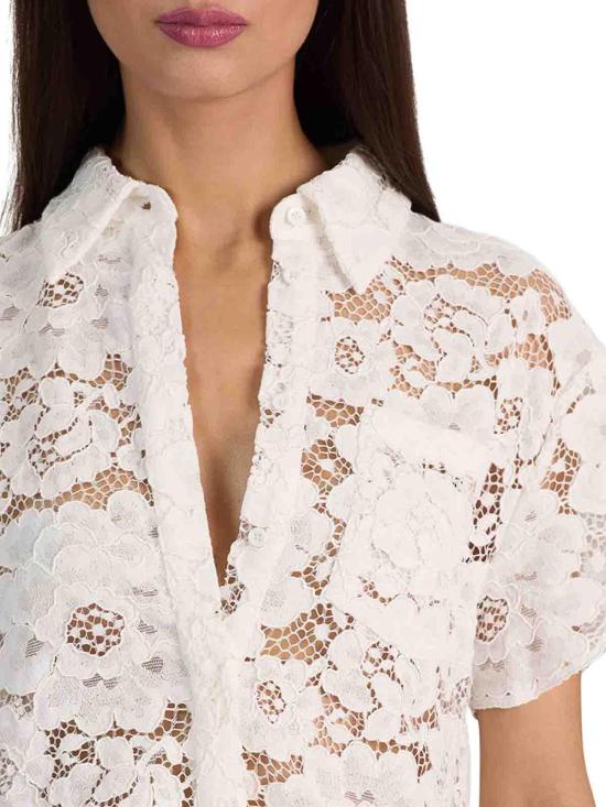 26SS 앨리스 앤 올리비아 블라우스 CC604L17006A127 White - ALICE & OLIVIA