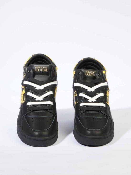  베르사체 스니커즈 77YA3SJ7ZP305G89 Black - VERSACE