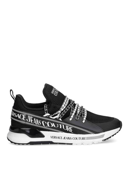 25FW 베르사체 리큐파이 로고 다이나믹 스니커즈 79YA3SA3ZSD03899 Black