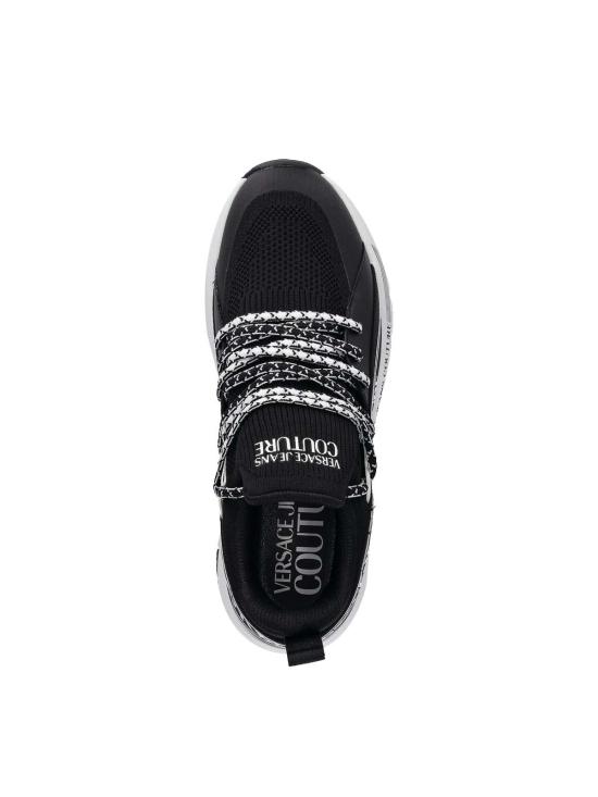25FW 베르사체 리큐파이 로고 다이나믹 스니커즈 79YA3SA3ZSD03899 Black - VERSACE