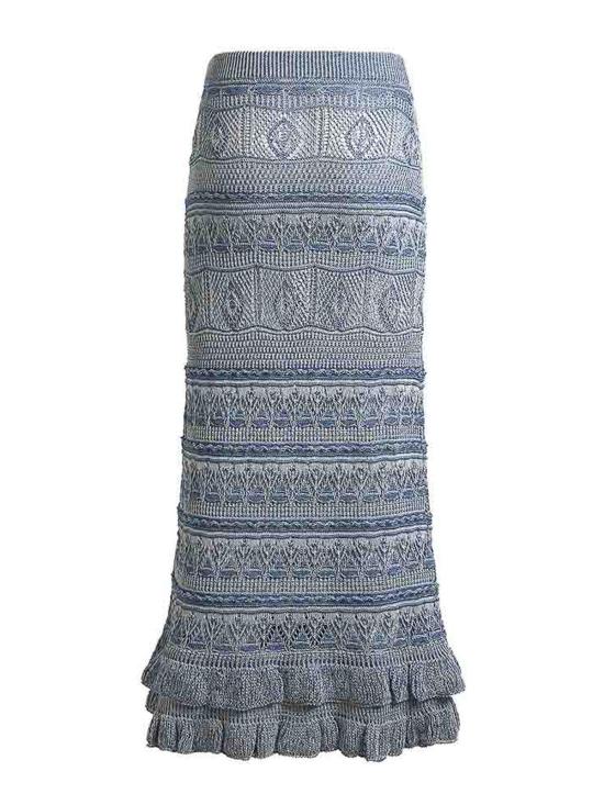 26SS 에트로 롱 스커트 WRKB0062AV867S9800 Blue - ETRO