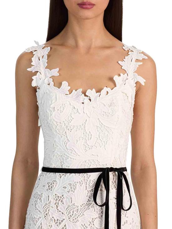 26SS 앨리스 앤 올리비아 롱 원피스 CC603L22533A127 White - ALICE & OLIVIA