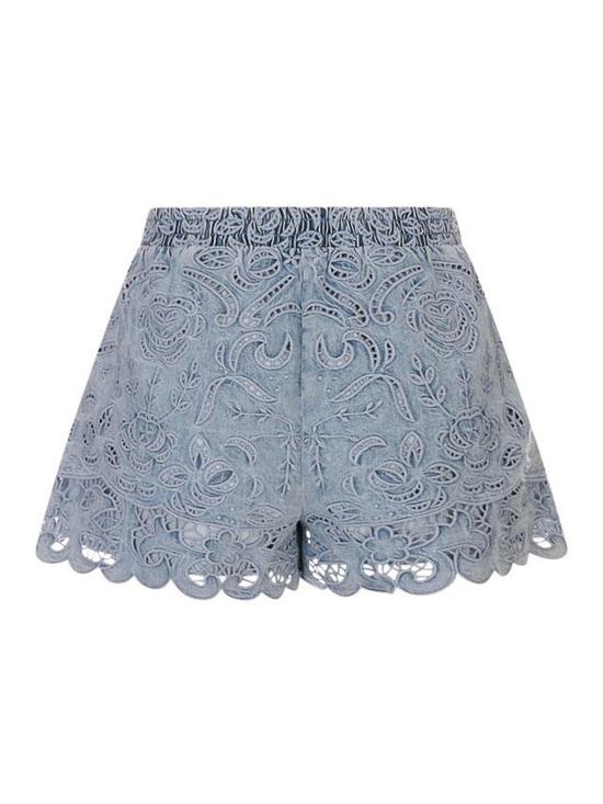 26SS 앨리스 앤 올리비아 숏팬츠 CD604130607L408 Blue - ALICE & OLIVIA